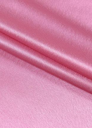Тканина креп-сатин темно-рожевий