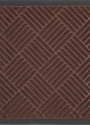 Коврик придверный relana mx geometry 80x120 cм прямоугольный коричневый