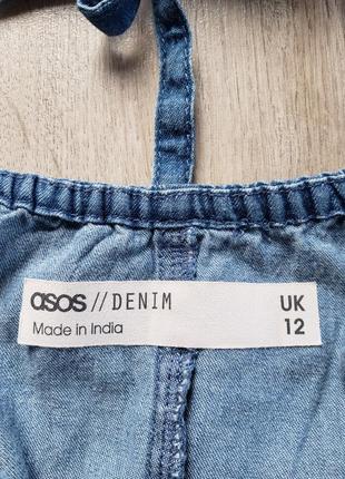 Сарафан asos из легкого денима 12 р-ру.4 фото