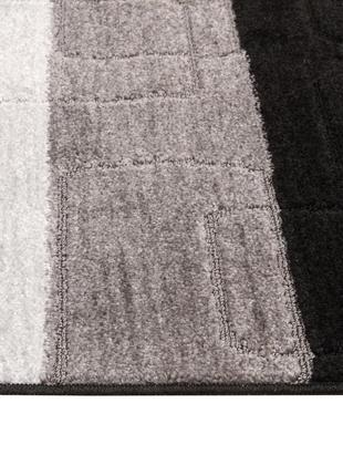 Набір килимків у ванну кімнату rubin multi 5020 9002 / 6203 60x100 + 60x50 см чорний сірий7 фото