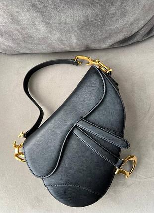 Сумка кожаная в стиле dior saddle