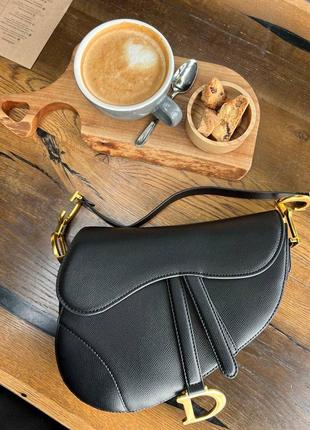Сумка кожаная в стиле dior saddle 6