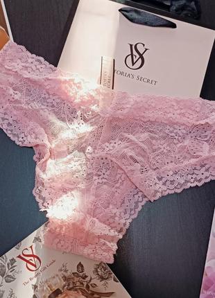 Акція від 3х шт мережеві трусики чікі s m l xl victoria's secret виктория сикрет вікторія сікрет оригінал4 фото