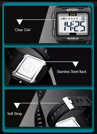 Часы мужские тактические tpw 9004 большой экран и цифры