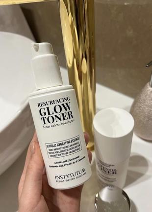 Тоник с гликолевой кислотой resurfacing glow toner instytutum