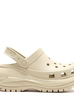 Crocs classic mega crush clog bone женские сабо крокс краш 36 37 38 39 w6 w7 w8 w91 фото