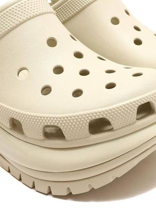 Crocs classic mega crush clog bone женские сабо крокс краш 36 37 38 39 w6 w7 w8 w96 фото