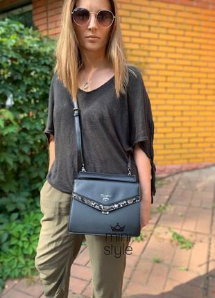 Сумка на длинной ручке cross-body сумочка трендовая и стильная кроссбоди david jones3 фото