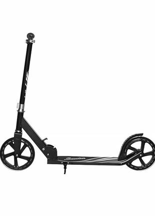 Самокат scooter 995 чорний двоколісний підлітковий складний для дорослих (k/opt-7345-28004)
