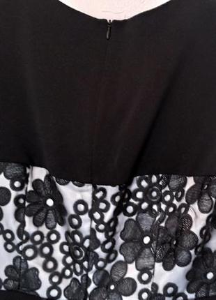 Жіноча класична сукня, святкова сукня чорного кольору4 фото