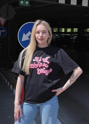 Футболка оверсайз с принтом3 фото