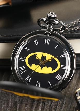 Карманные мужские часы на цепочке batman2 фото