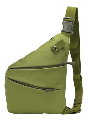 Рюкзак тактический aokali outdoor a38 green военный армейский на одно плечо