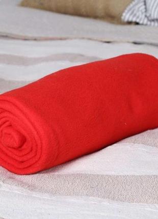 Зігрівальна ковдра плед халат з рукавами для читання та кишенями, рукоплед теплий флісовий червоний 180х150 см8 фото