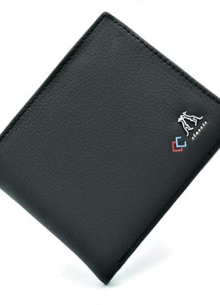 Чоловічий шкіряний гаманець twinsmouse чорний 10 х 11,5 х 2 см (drm_296533)