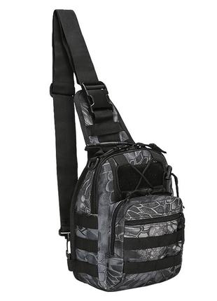 Рюкзак тактический на одно плечо aokali outdoor a14 20l black typhon ku_22