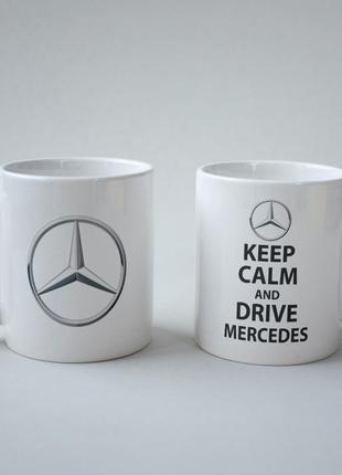 ● подарочная чашка - мерседес / mercedes - keep calm ●