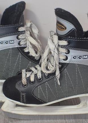Дитячі хокейні ковзани ccm 500 powerline / 24 см стелька
