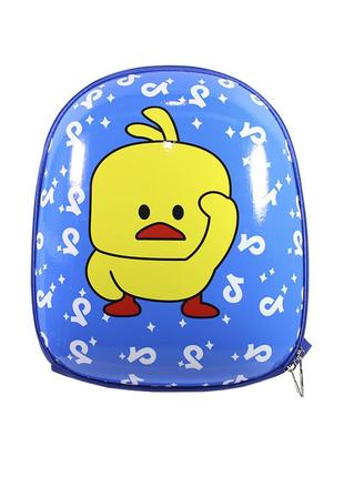 ✅ дитячий рюкзак з твердим корпусом duckling a6009 blue gold