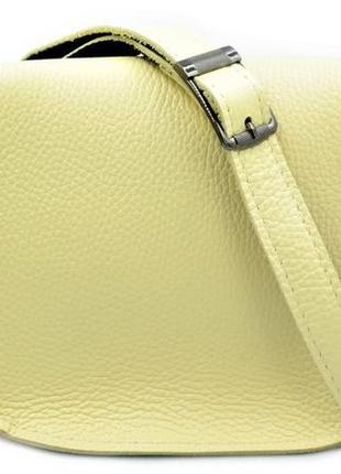 Женская кожаная сумка на пояс бананка weatro цвет жёлтый (gt5585_295516)7 фото