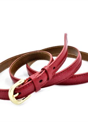 Женский кожаный ремень weatro пояс красный    110-115 см (gt55_295863)3 фото
