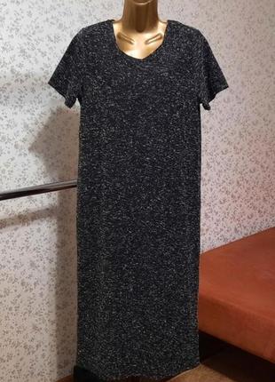 Сукня футболка selected femme jeans р. м плаття трикотаж бохо рівне оверсайз