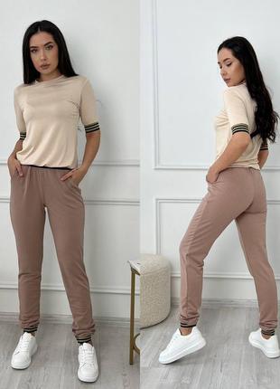 Костюм жіночий тканина верх віскоза ; низ двонитка +дорога фурнітура резинка...