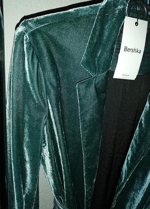 Оксамитовий жакет смарагдовий колір