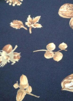 Шарф шаль элегантный шелковый с орехами +300 шарфов платков на странице5 фото