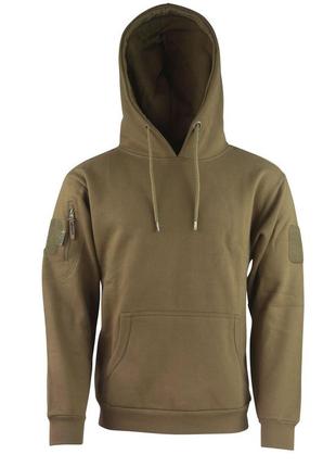 Кофта худі військова тактична kombat uk чоловіча з липучками під шеврони tactical hoodie m койот ku_224 фото