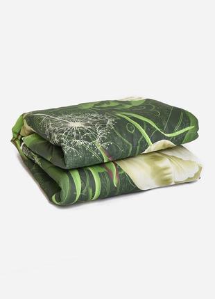 Одеяло полуторное зеленого цвета 153356l gl_55