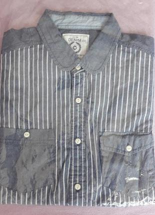 Мужская брендовая рубашка denim co