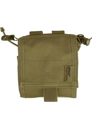 Подсумок тактический для проработанных магазинов kombat uk folding ammo dump pouch койот dm_11
