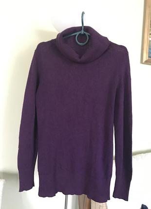 Тренд осені - водолазка баклажанового кольору(вовна +ангора)