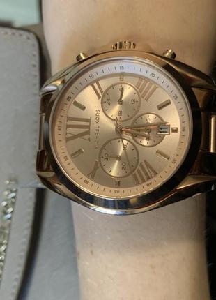 Michael kors годинник оригінал mk5503 rose gold bradshaw 42 mm oversized2 фото