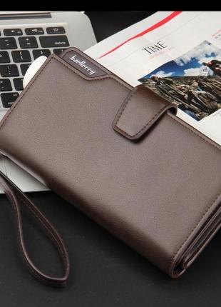 Мужской кошелёк стильное портмоне baellerry business кошелек клатч4 фото