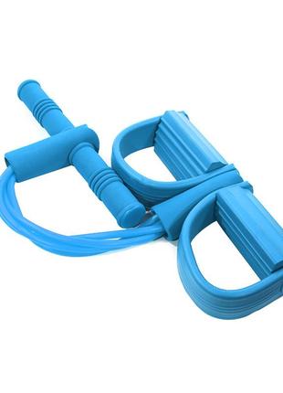 Универсальный эспандер lianjia blue 4 трубки многофункционаоьный для пресса и рук dream2 фото