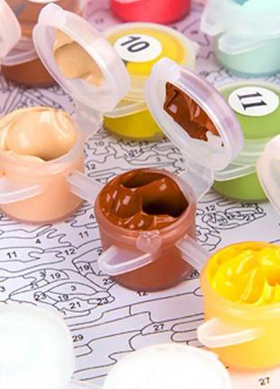 Картина по номерам lesko diy e310 "музыкальные инструменты" 40-50см набор для...