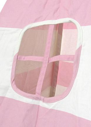 Вігвам littledove rt-1640 рожево-біла смужка дитячий ігровий намет (k-2458s)5 фото