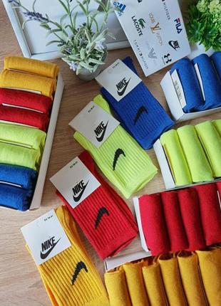 Жіночі високі шкарпетки nike унісекс, шкарпетки найк різнокольорові, кольорові шкарпетки найк, високі спортивні шкарпетки