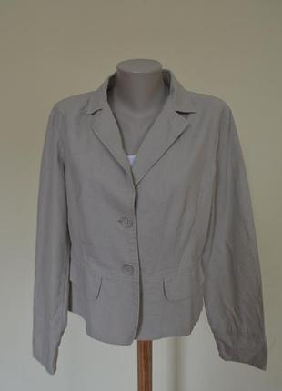 Шикарный качественный натуральный легкий жакет лен 55%
