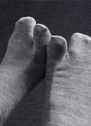 Шкарпетки з двома пальцями кімоно geta 37-40 сірий