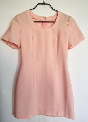 Костюм жіночий (плаття і піджак) персикового кольору3 фото