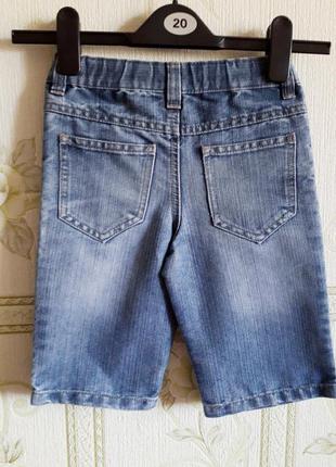 Детские джинсовые шорты на 6-7лет бриджи  на мальчика4 фото