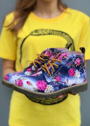 Женские ботинки no brand boots pink flower mid4 фото