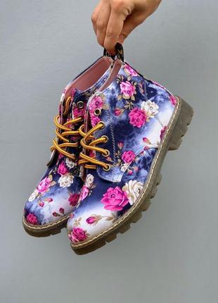 Женские ботинки no brand boots pink flower mid3 фото