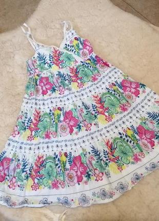 Бавовняний сарафанчик h&m на 2-4 роки