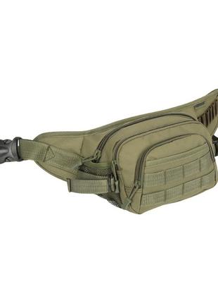 Сумка-бананка тактична на пояс сумка бокова настегна військова поясна summit waist bag 3л оливковий ku_22