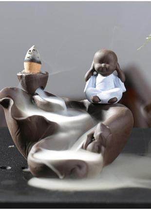 Підставка "рідкий дим" кераміка "спіраль нічого не чую"