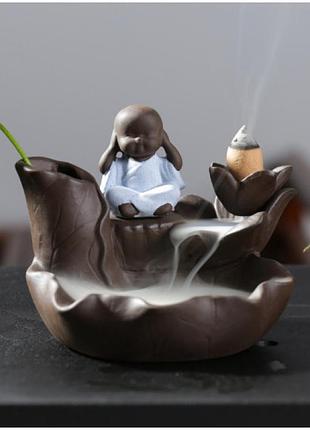 Підставка "рідкий дим" кераміка "у лотосі нічого не чую"